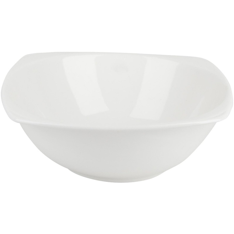 Изображение товара Фарфоровый салатник Nouvelle Home Маршмеллоу 23.5 см 2000 мл 5 штук белый