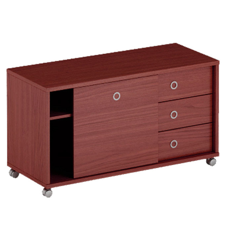 Изображение товара Тумба подкатная Born B 202.1A (бургунди, 1200х500х660 мм, 3 ящика)