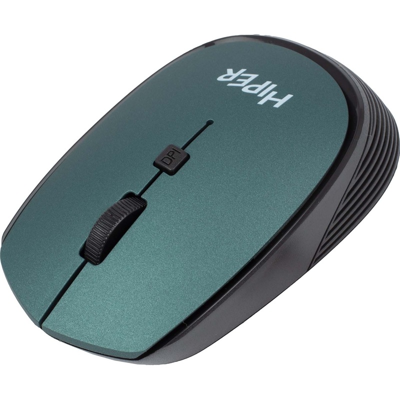 Изображение товара Беспроводная мышь Hiper зеленая HOMW-084 с 4 кнопками