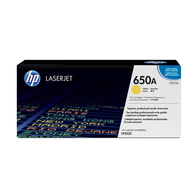 Изображение товара Лазерный картридж HP 650A CE272A желтый оригинальный Уценка 1 месяц гарантия