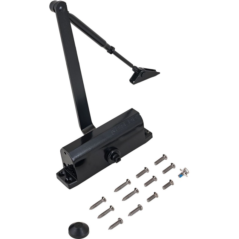 Изображение товара Дверной доводчик Notedo DC-080 до 120 кг черный для автоматического закрывания дверей