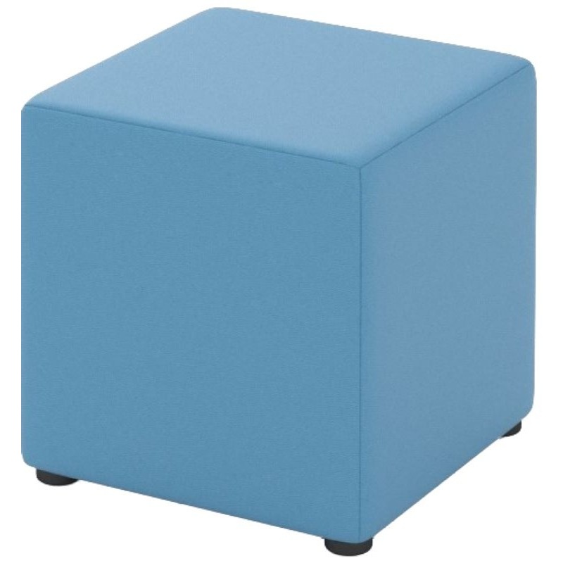 Изображение товара Модуль диван прямой Tetris 1-М 1Р одноместный пастельно-синий (искусственная кожа)