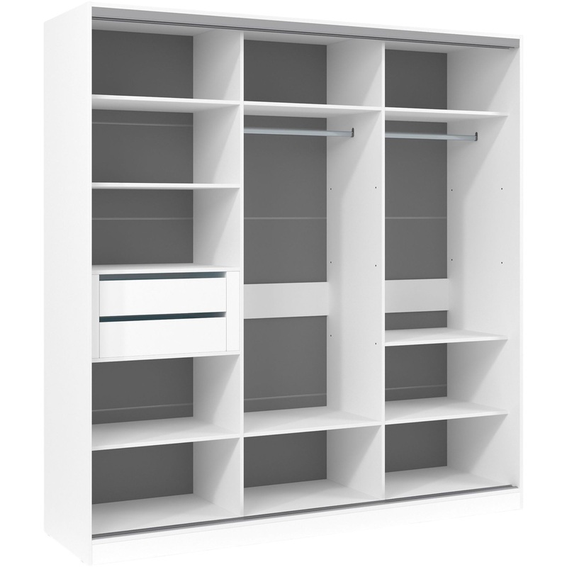 Изображение товара Шкаф-купе Comfort ШКДДД.21.5 трехдверный белый 2098x600x2201 мм