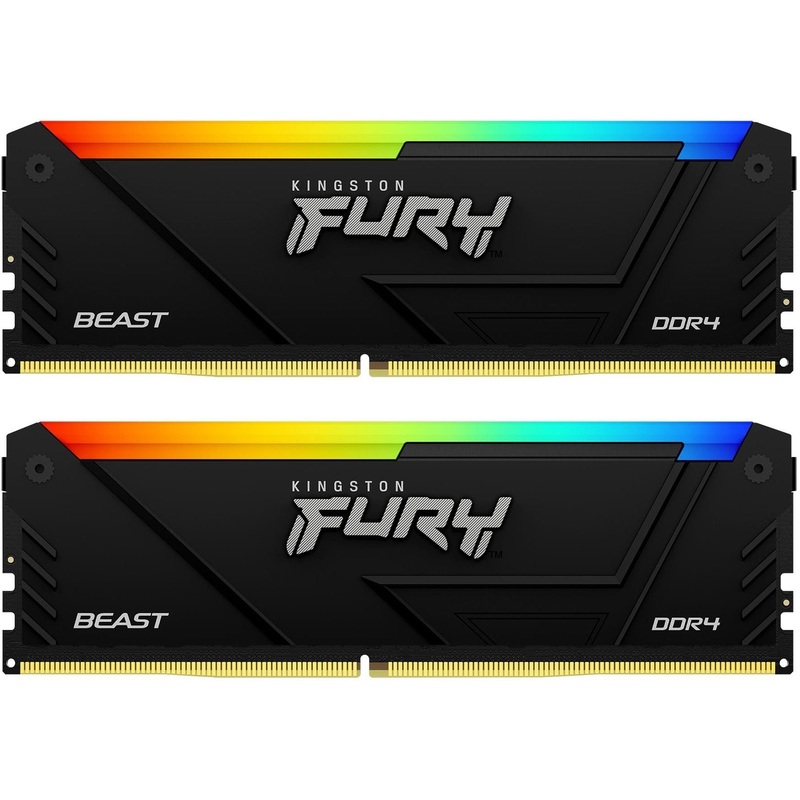 Изображение товара Модуль памяти Kingston FURY Beast DDR4 16ГБ 2x8ГБ 3200MHz с радиатором