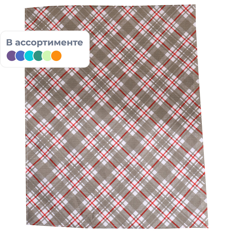 Изображение товара Вафельное полотенце Клетка 45x60 см 10 штук в упаковке для кухни