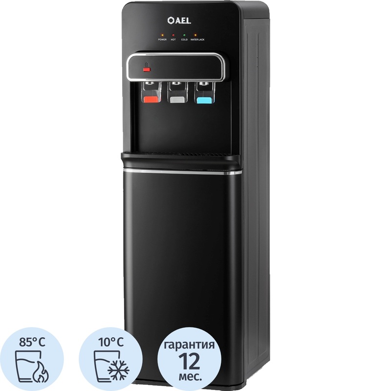 Изображение товара Кулер для воды AEL LC-AEL-804a чёрный с нагревом и охлаждением