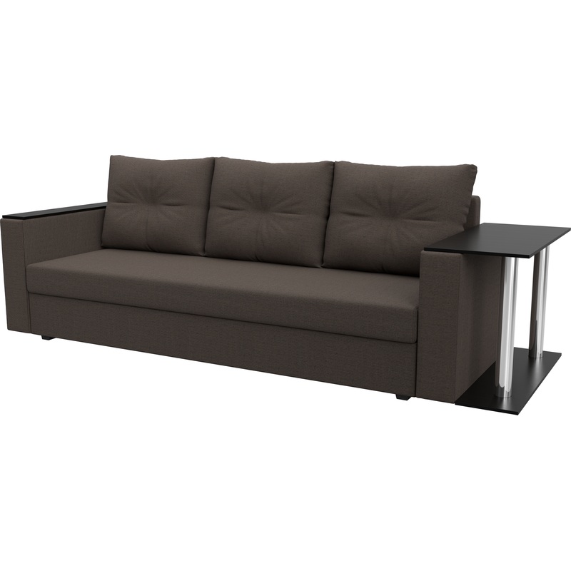 Изображение товара Диван-кровать Комфорт Атланта трехместный с столиком и ящиком, ткань