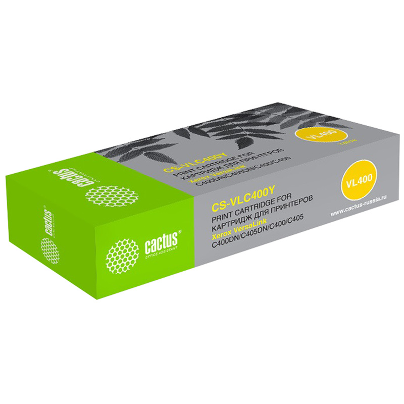 Изображение товара Лазерный картридж Cactus CS-VLC400YRU 106R03533 для Xerox желтый 8000 страниц