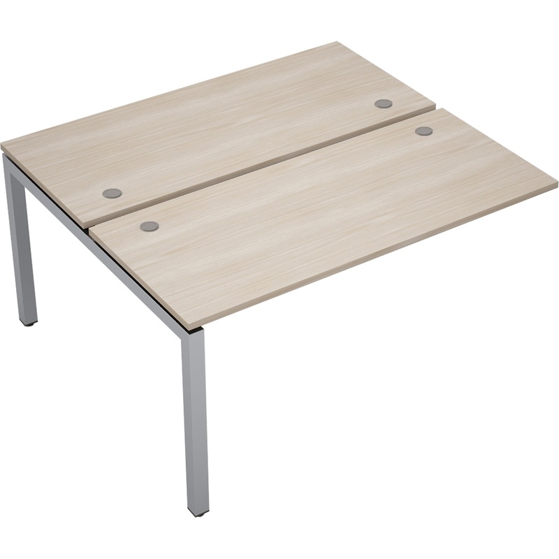 Изображение товара Рабочая станция Avance 6МБК.5269 (шамони светлый/алюминий матовый, 1400х1235х750 мм)