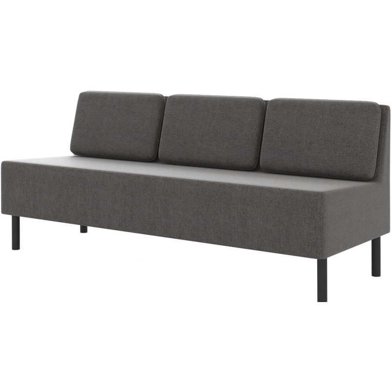 Изображение товара Модуль диван прямой Select 3-М серый ткань современная мебель для дома и офиса