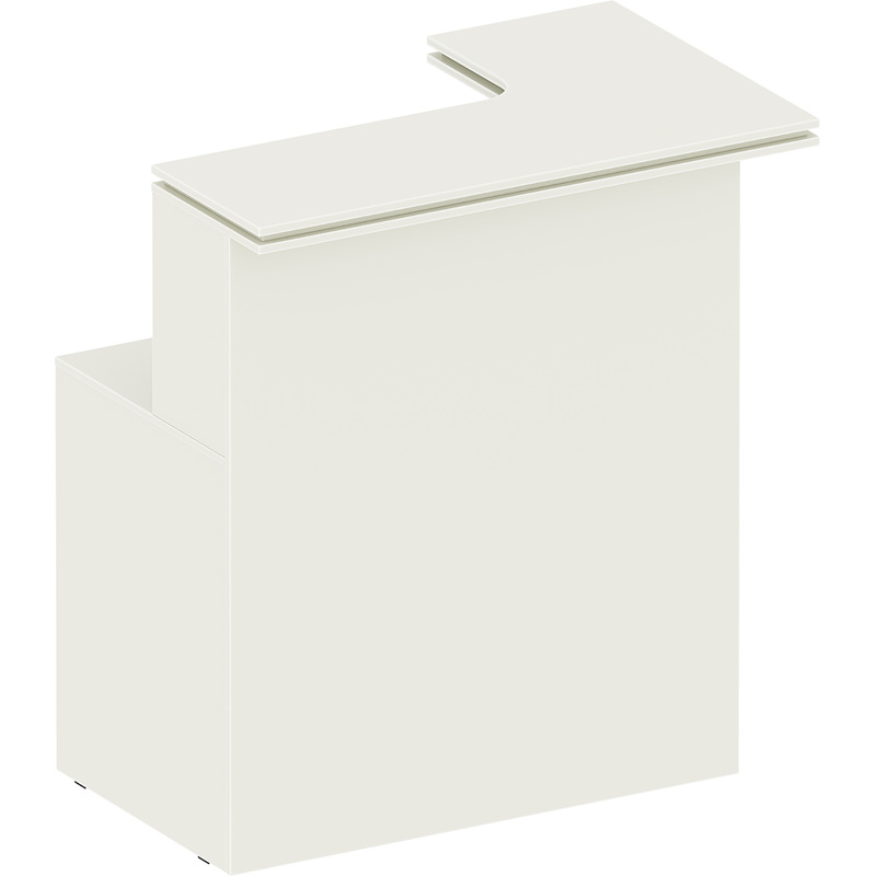 Изображение товара Прилавок ресепшн ВАЙТ СТАЙЛ №2 для офисов и магазинов