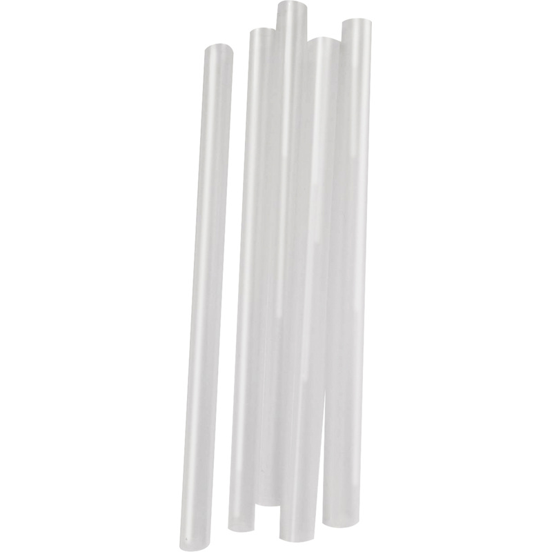 Изображение товара Трубочки для коктейлей пластиковые прозрачные прямые длина 210 мм диаметр 12 мм (250 штук)