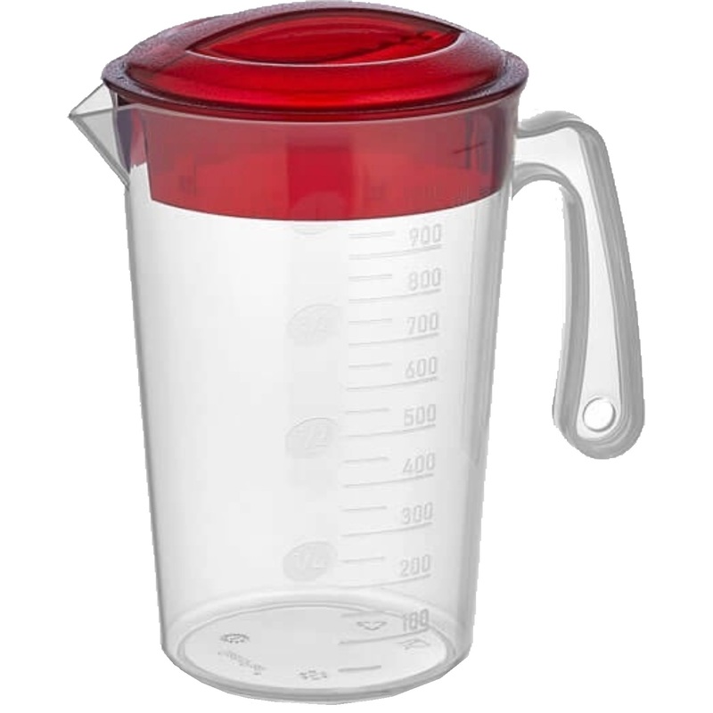 Изображение товара Кувшин Gastroplast 2000 мл с красной крышкой для жидкости