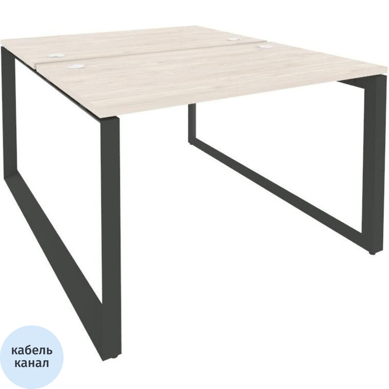 Изображение товара Рабочая станция на 2 рабочих места ONIX-О O.MO-D.RS-2.7 бежевый/антрацит 1180х1475х750 мм