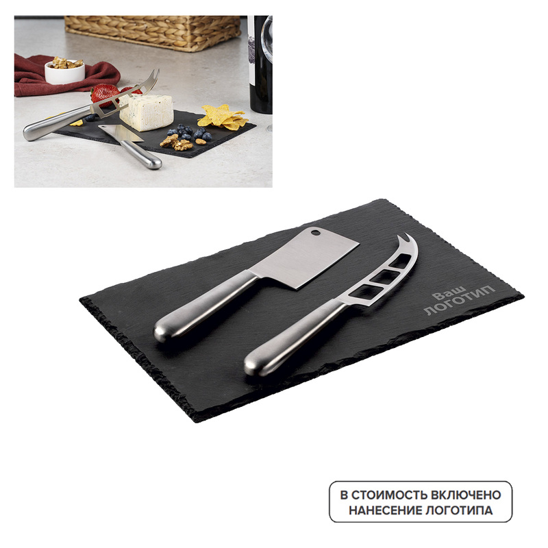 Изображение товара Подарочный набор Tyros с индивидуальной гравировкой на доске (8 штук в упаковке)