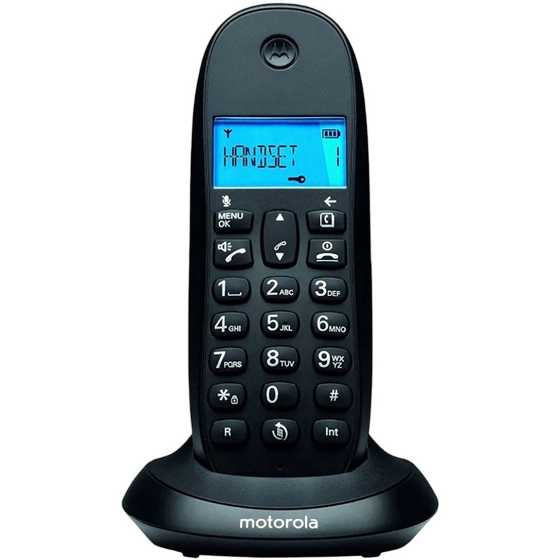 Изображение товара Радиотелефон Motorola C1002CB+ черный DECT/GAP 2 трубки