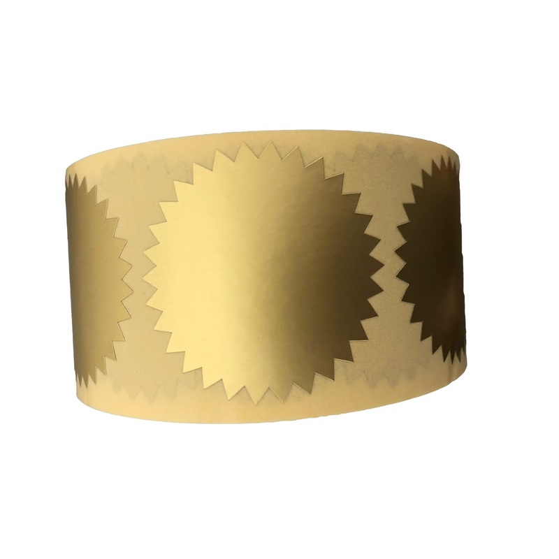 Изображение товара Этикетка для опечатывания документов золотистая 55 мм (500 штук в рулоне)