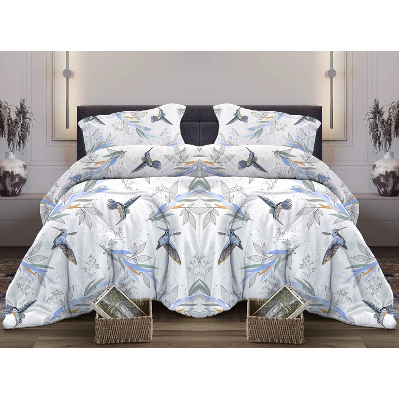 Изображение товара Постельное бельё Lovely textile Колибри (евро, бязь)