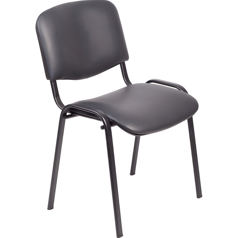 Изображение товара Офисный стул Easy Chair Изо чёрный из экологичной кожи и металла