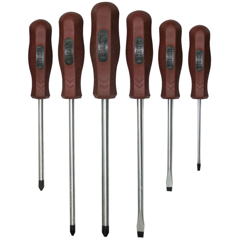 Изображение товара Набор отвёрток Бибер Мастер 6 шт тов-104367 с магнитным наконечником