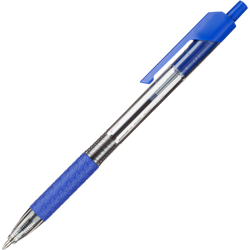 Изображение товара Ручка шариковая автоматическая Deli Arrow синяя (толщина линии 0.5 мм)