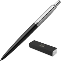 Уценка. Ручка шариковая Parker Jotter Bond Street цвет чернил синий,  цвет  корпуса черный (артикул производителя 1953184)