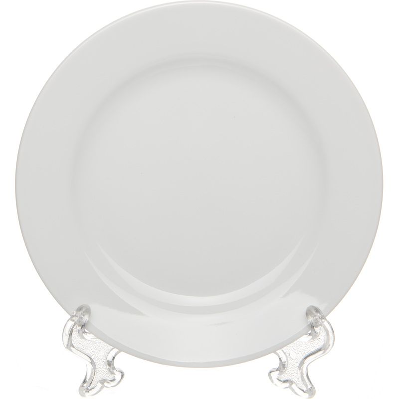 Изображение товара Десертная тарелка Башкирский фарфор Классик 17 см белая 6 шт
