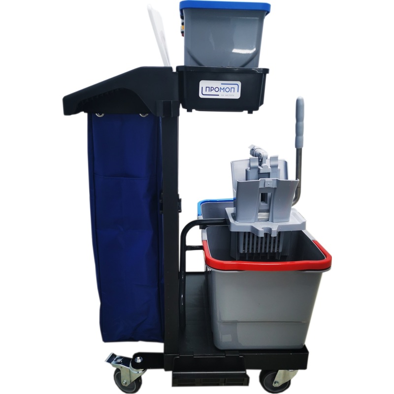 Изображение товара Уборочная тележка Росмоп 2x25 литров с отжимом OMNI 105 компактная