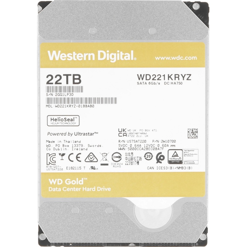 Изображение товара Жёсткий диск Western Digital WD221KRYZ 22 ТБ для серверов