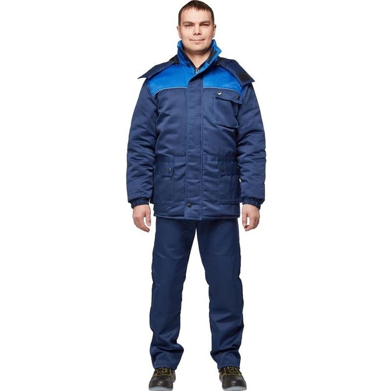 Изображение товара Зимняя рабочая куртка мужская со светоотражающим кантом модель з08-КУ