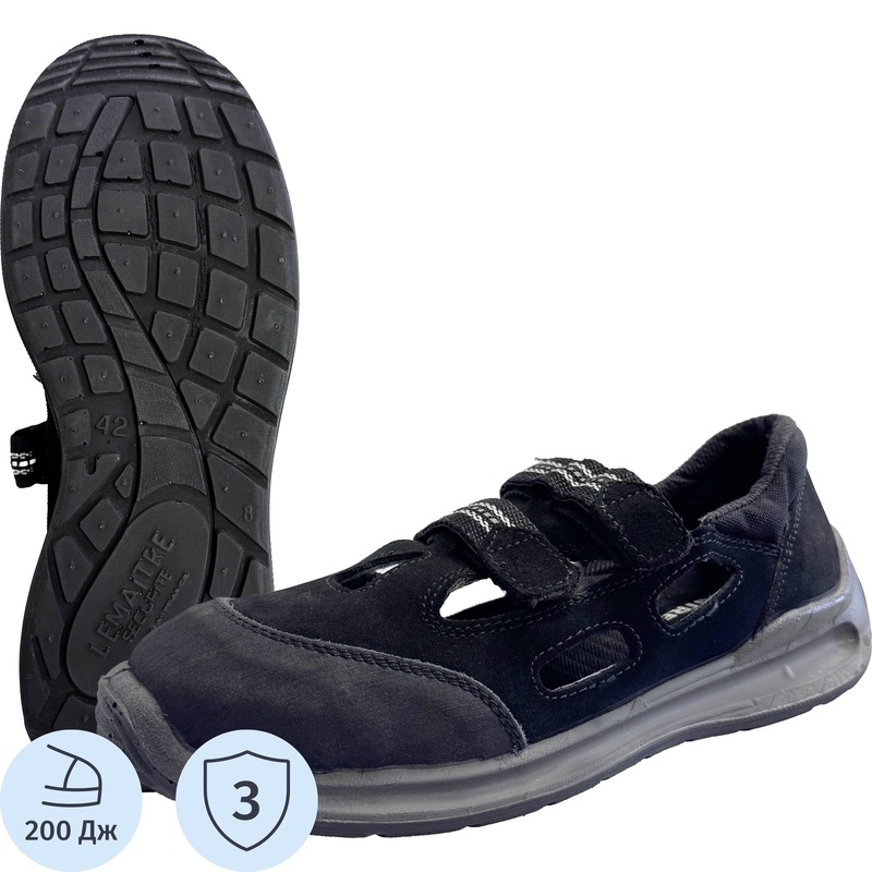 Изображение товара Полуботинки с перфорацией Blackdragster из замши с металлическим подноском размер 45