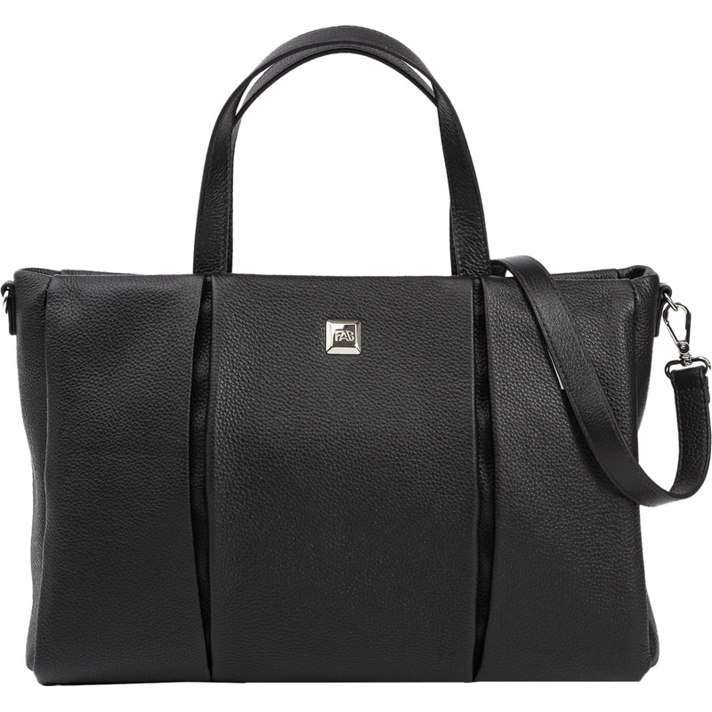 Изображение товара Женская повседневная сумка Fabretti из натуральной кожи черная L19032-2