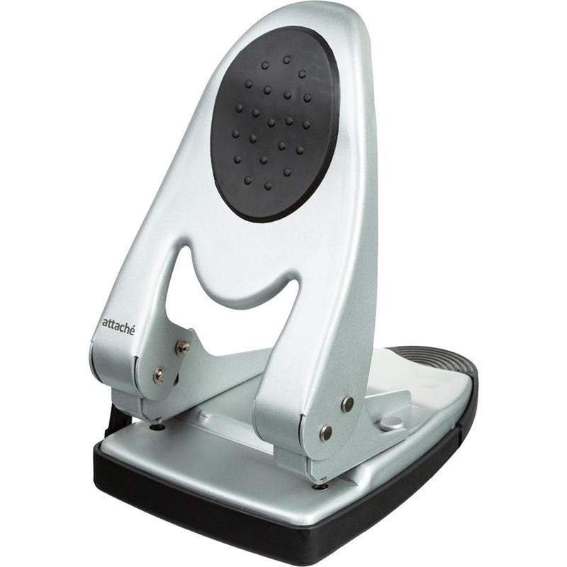 Изображение товара Дырокол Attache 6760 настольный до 60 листов с линейкой серебристый