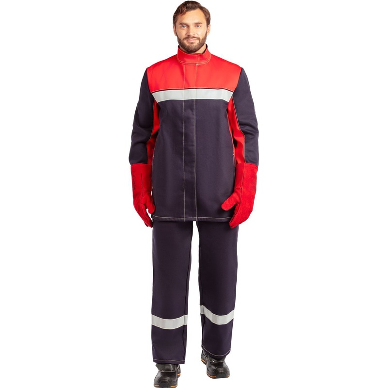 Изображение товара Костюм сварщика Арсенал КС05 летний защитный синий и красный