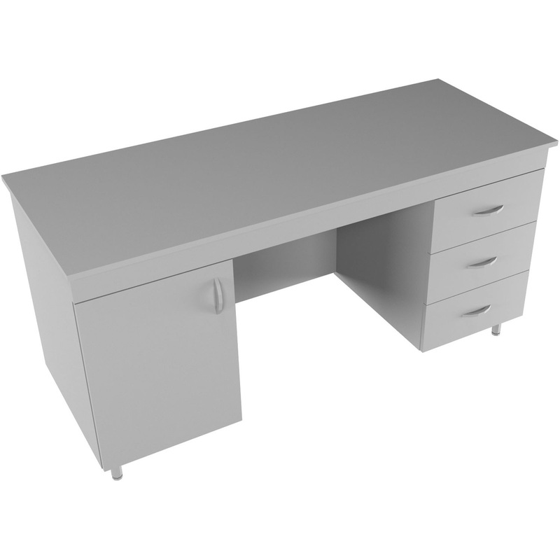 Изображение товара Стол лабораторный письменный НВ-1500 СП (серый, 1500х600х750 мм)