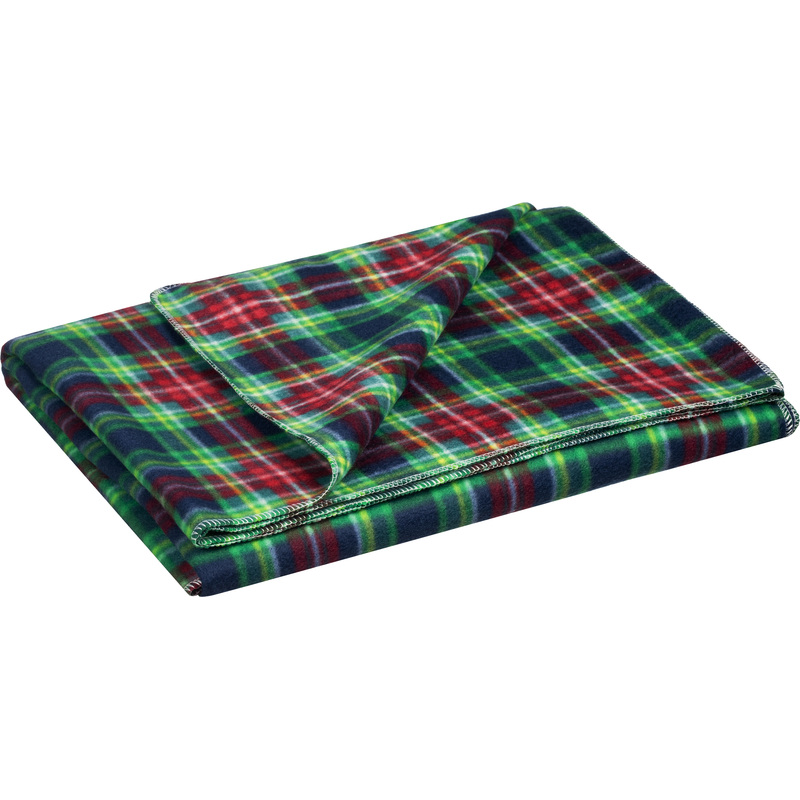 Изображение товара Плед Luscan флис 130x170 см зелёный