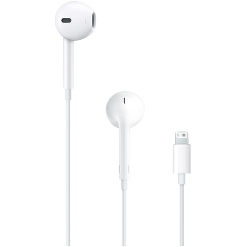 Изображение товара Наушники Apple EarPods с разъемом lightning белые (MMTN2ZM/A)