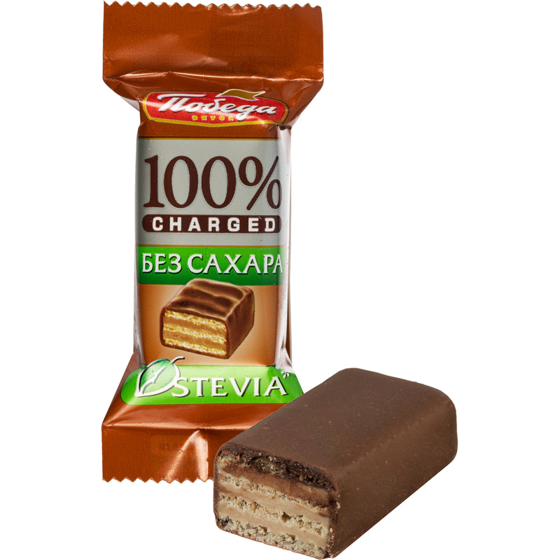 Изображение товара Конфеты вафельные Победа вкуса Чаржед в молочном шоколаде 1.5 кг без сахара