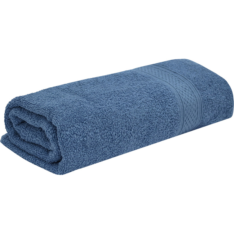 Изображение товара Махровое полотенце Арзон 50x80 см синее хлопковое с бордюром