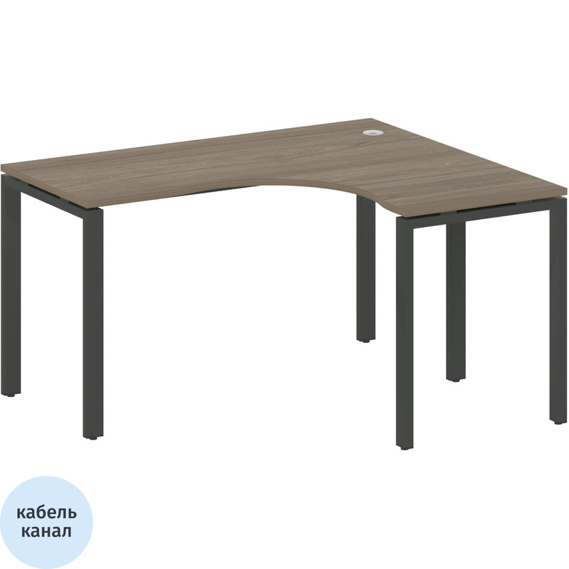 Изображение товара Эргономичный стол Metal System Style БП.СА-3 Пр правый