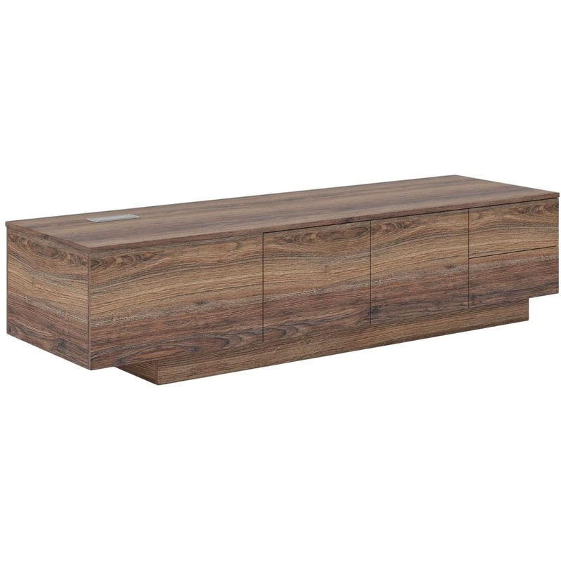 Изображение товара Тумба приставная Era JR212DX орех грецкий 2000х600х480 мм с 2 ящиками