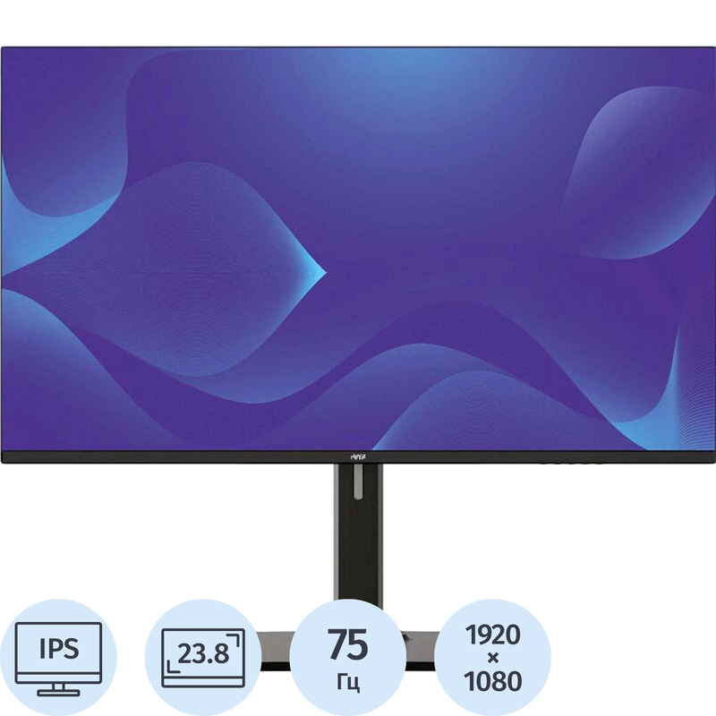 Изображение товара Монитор 23.8 Hiper FH2416H IPS Full HD HDMI VGA динамическая контрастность
