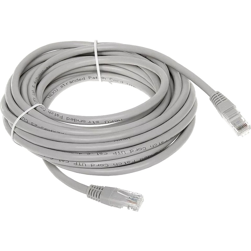 Изображение товара Патч-корд витая пара ExeGate UTP-RJ45-RJ45-5e-5М-GY 5 метров