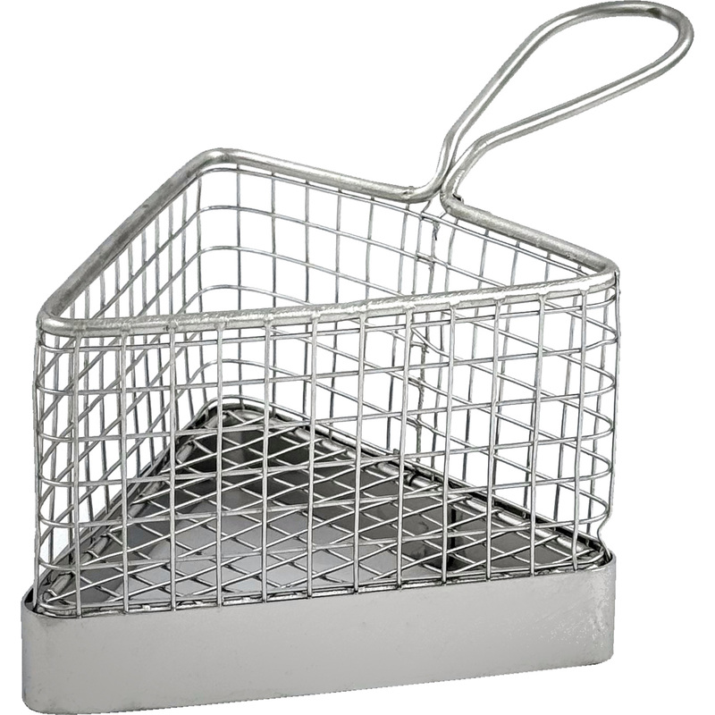 Изображение товара Ёмкость для закусок сетчатая треугольная Maco 11х11х8 см нержавеющая сталь