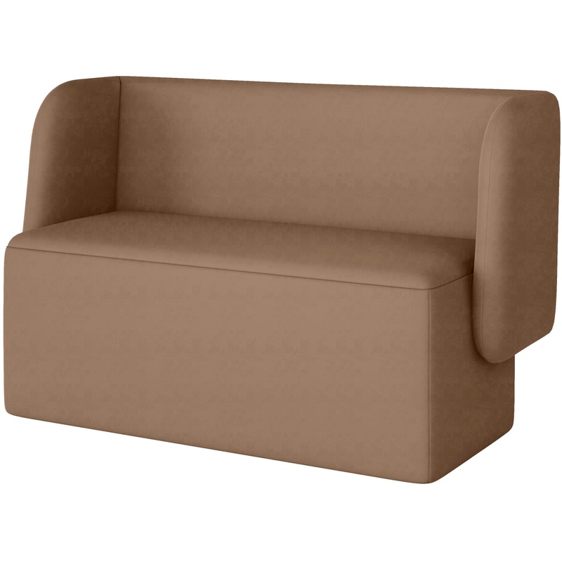 Изображение товара Диван двухместный Стримлайн Д5-02 коричневый