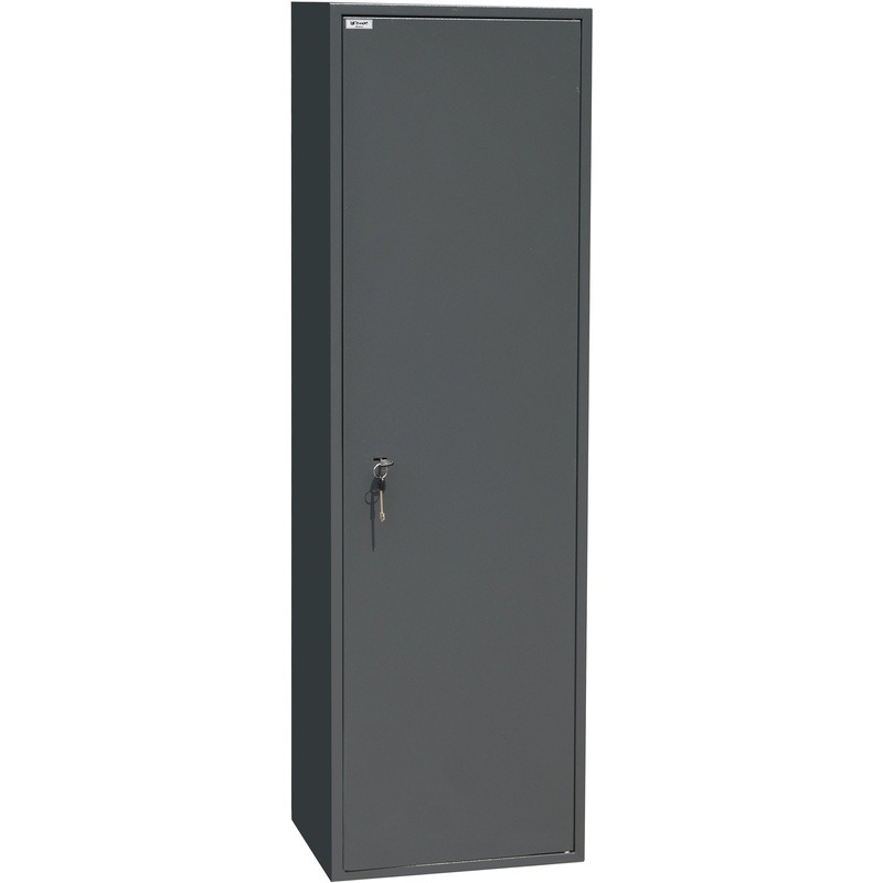 Изображение товара Уценка. Шкаф металлический (архивный) для документов Комус Мебель TSL-150M (тёмно-серый, 460х340х1500 мм)