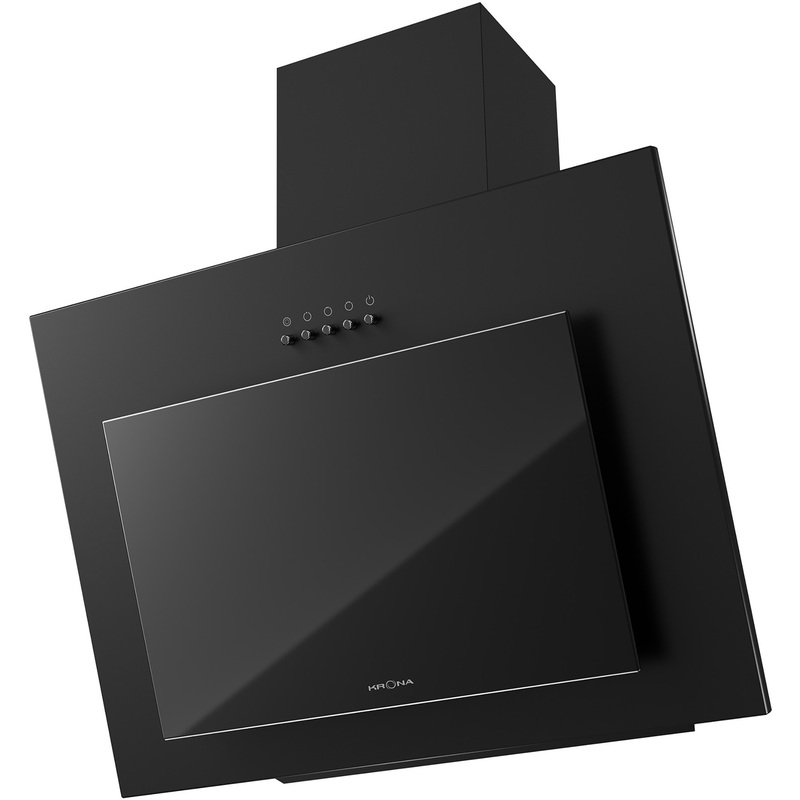 Изображение товара Вытяжка наклонная Krona Freya 600 black PB с мощностью 633 м куб./ч