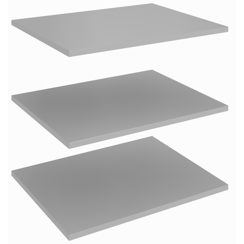 Изображение товара Полки к стеллажу Asti AS-8.0 (серый, 580х450х16 мм, 3 штуки)
