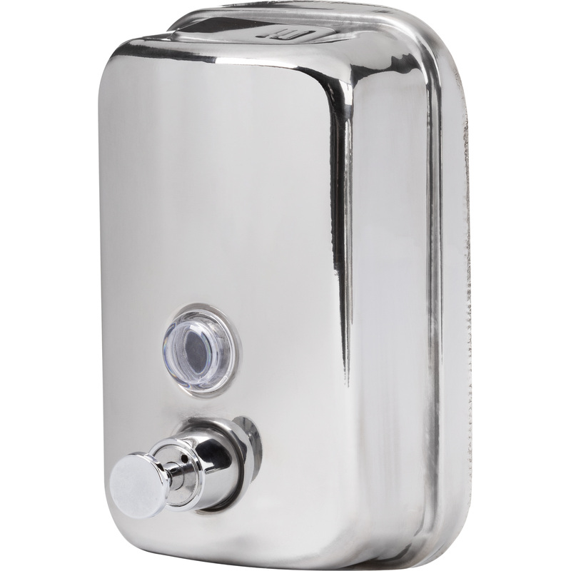 Изображение товара Дозатор (диспенсер) для жидкого мыла Выбор есть нержавеющая сталь серебристый 500 мл