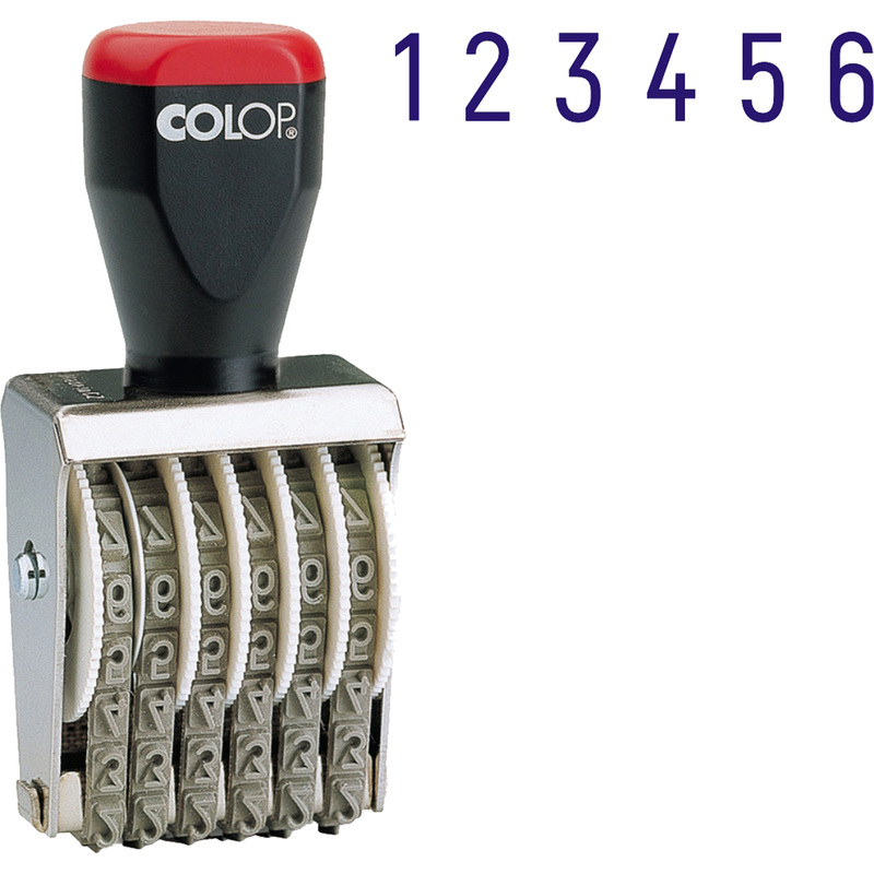 Изображение товара Ручной нумератор Colop 09006 6-разрядный для документов и учета